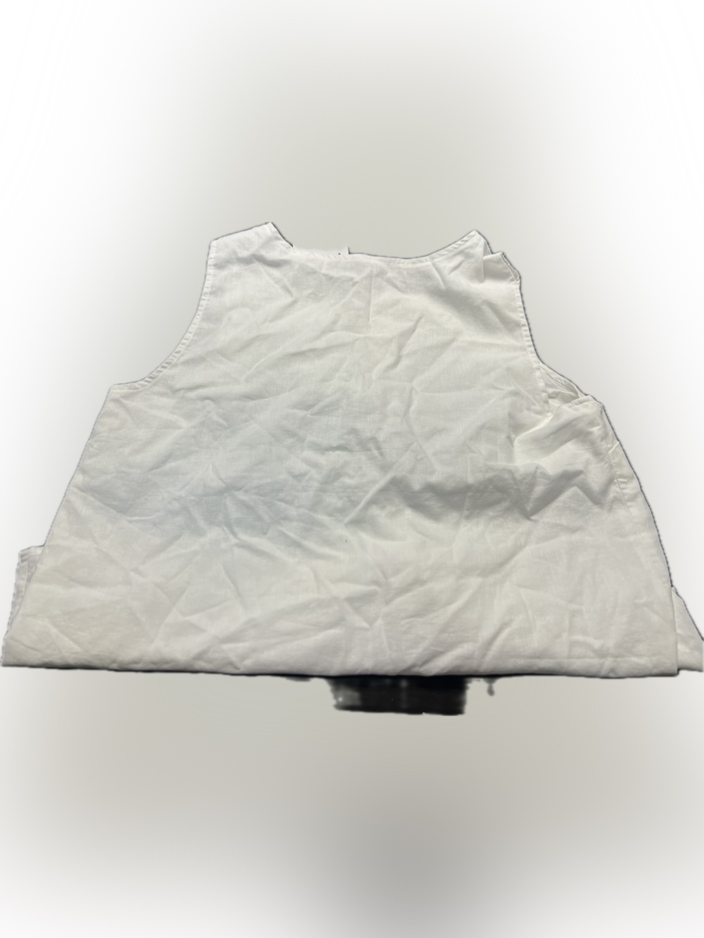 Linen-cotton button-front shell - Picture 4 of 9